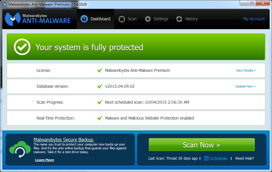 MalwareBytes Anti-malware