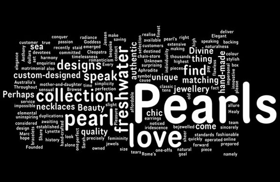 Pearls brochure copy keyword frequency