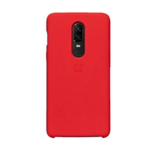 Red silicone case for OnePlus 6